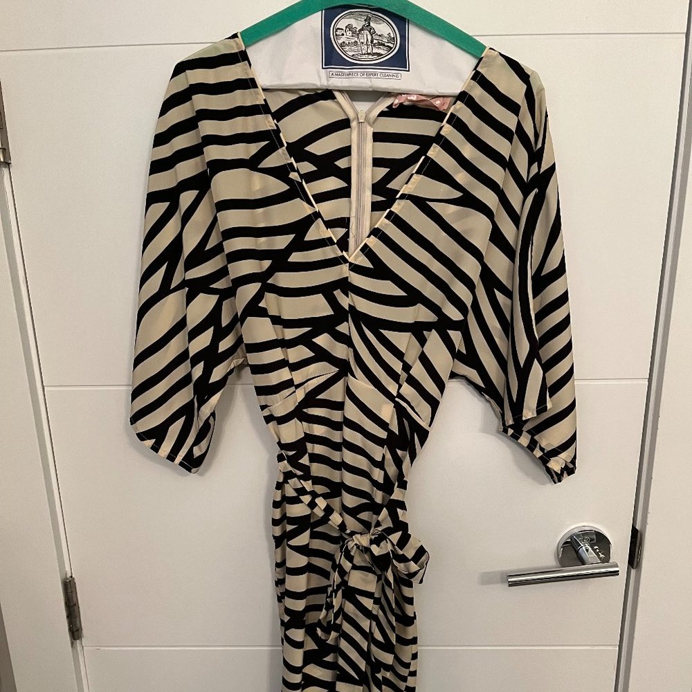 Traffic People Zebra Print Dress